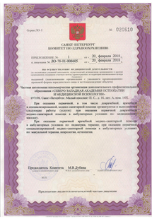 Лицензия или сертификат
