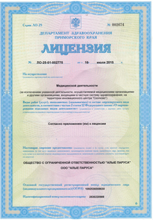 Лицензия или сертификат