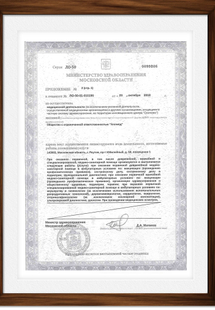 Лицензия или сертификат