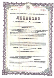 Лицензия или сертификат