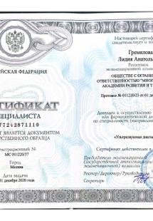 Лицензия или сертификат