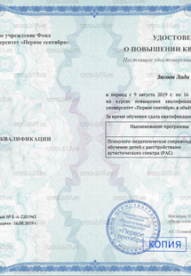 Лицензия или сертификат