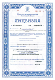 Лицензия или сертификат