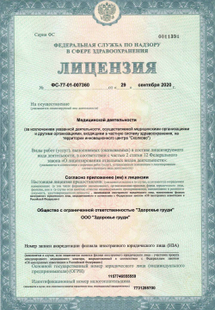Лицензия или сертификат