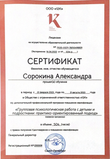 Лицензия или сертификат