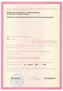 Лицензия или сертификат