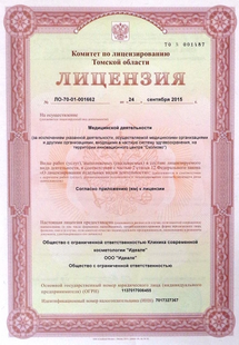 Лицензия или сертификат