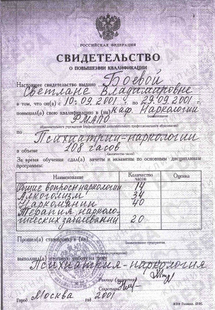 Лицензия или сертификат