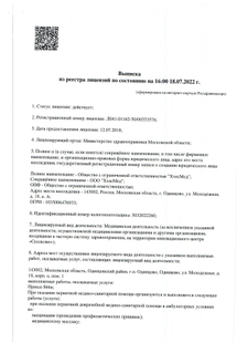 Лицензия или сертификат