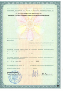 Лицензия или сертификат