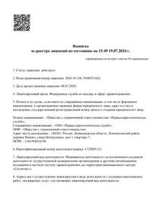 Лицензия или сертификат