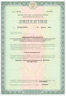 Лицензия или сертификат