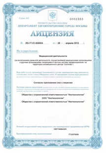 Лицензия или сертификат