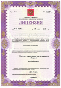 Лицензия или сертификат