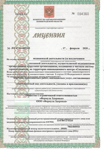 Лицензия или сертификат