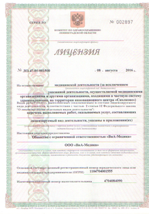 Лицензия или сертификат