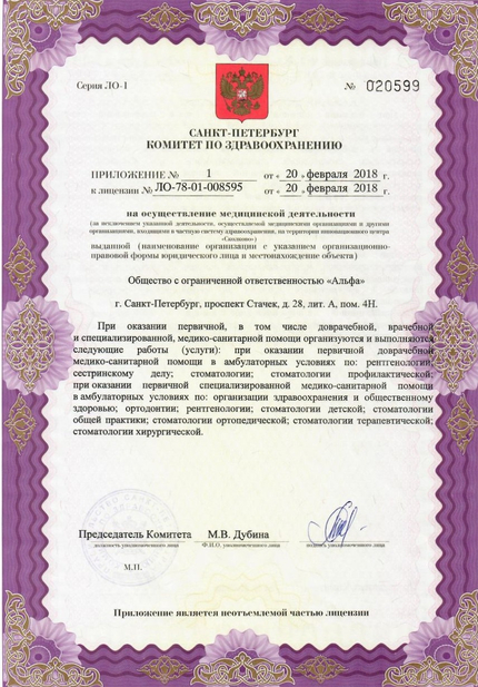 Лицензия или сертификат