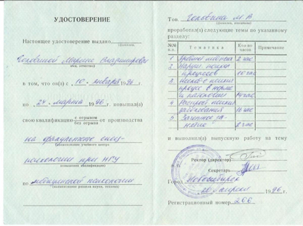 Лицензия или сертификат