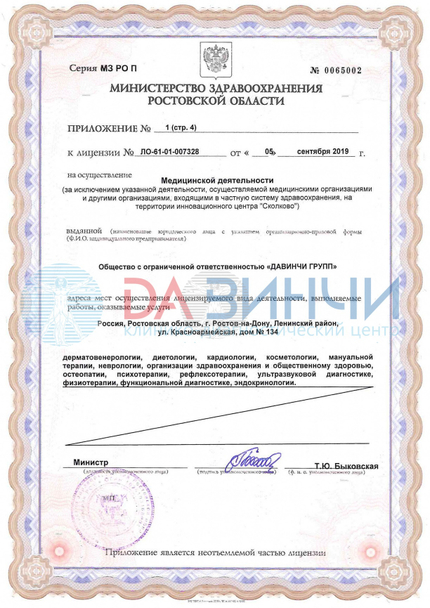 Лицензия или сертификат