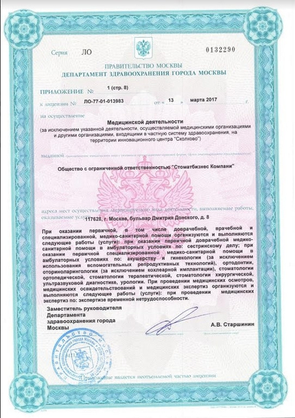 Лицензия или сертификат