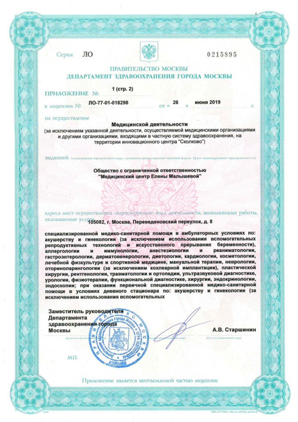 Лицензия или сертификат