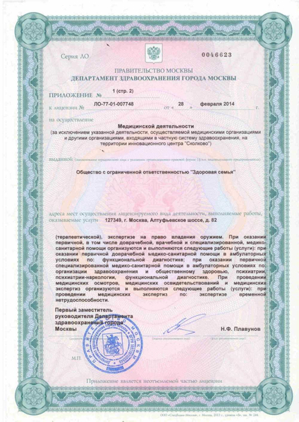 Лицензия или сертификат