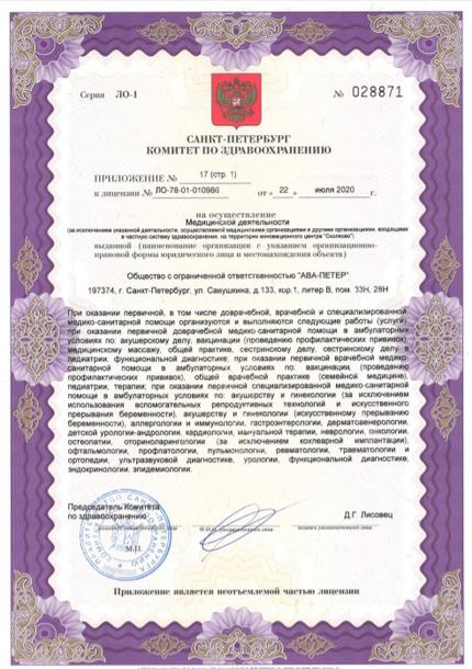 Лицензия или сертификат