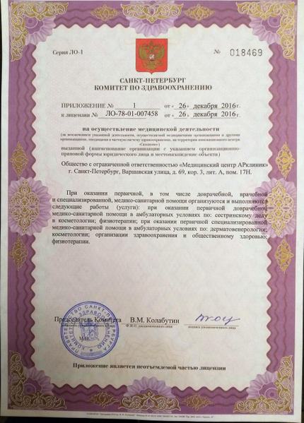 Лицензия или сертификат