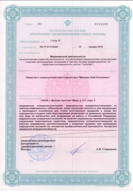 Лицензия или сертификат