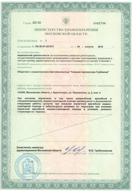 Лицензия или сертификат