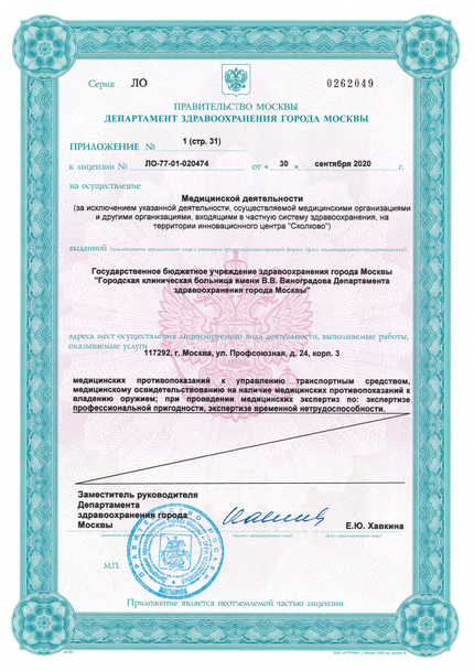 Лицензия или сертификат