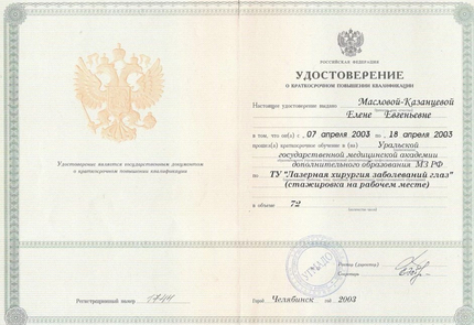 Лицензия или сертификат