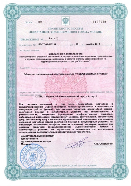 Лицензия или сертификат