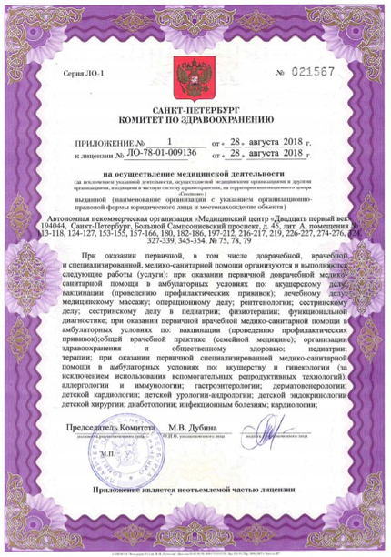 Лицензия или сертификат