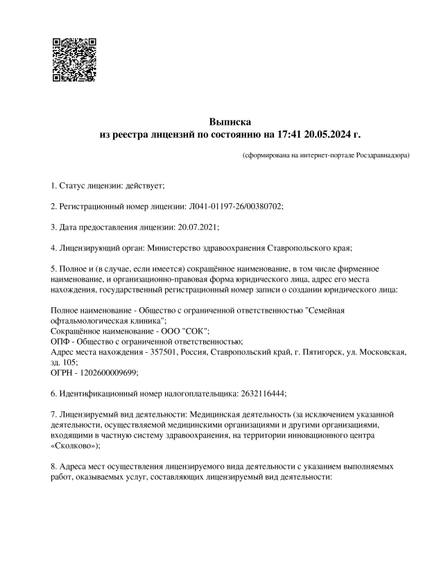 Лицензия или сертификат