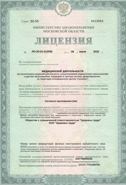 Лицензия или сертификат