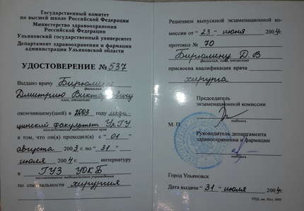 Лицензия или сертификат