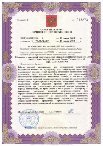 Лицензия или сертификат