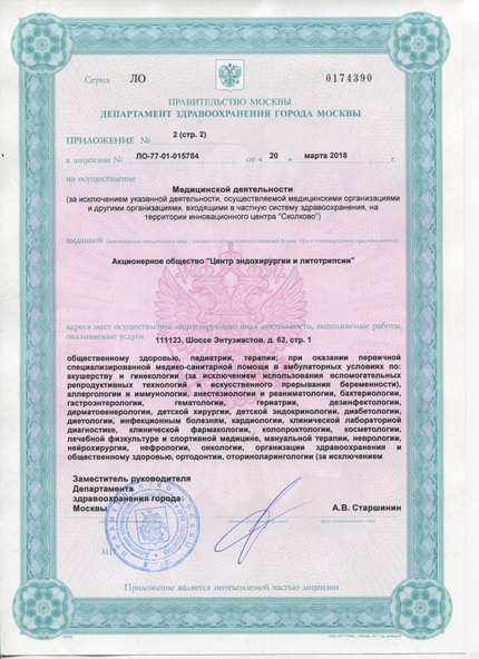 Лицензия или сертификат