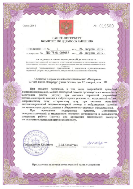 Лицензия или сертификат