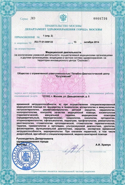 Лицензия или сертификат