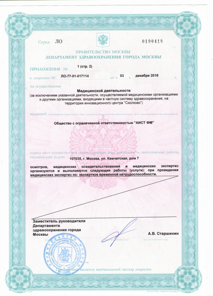 Лицензия или сертификат