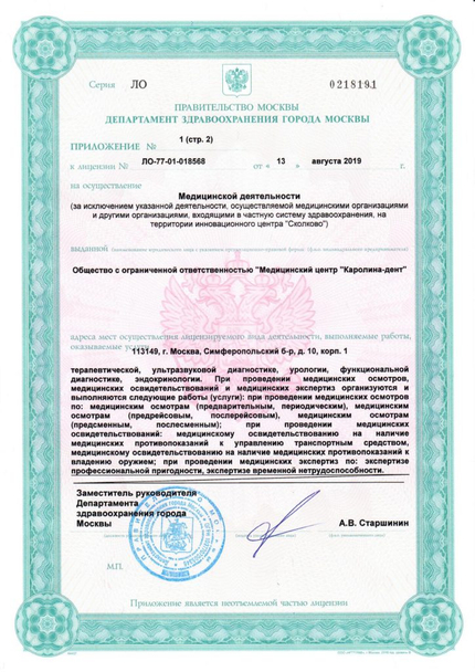 Лицензия или сертификат