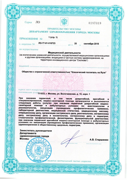 Лицензия или сертификат