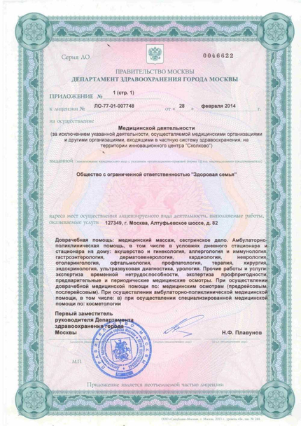 Лицензия или сертификат