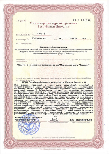 Лицензия или сертификат