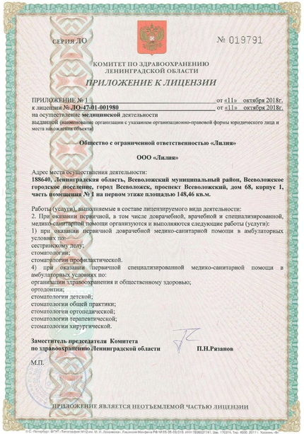 Лицензия или сертификат