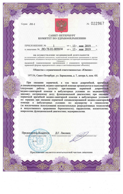 Лицензия или сертификат