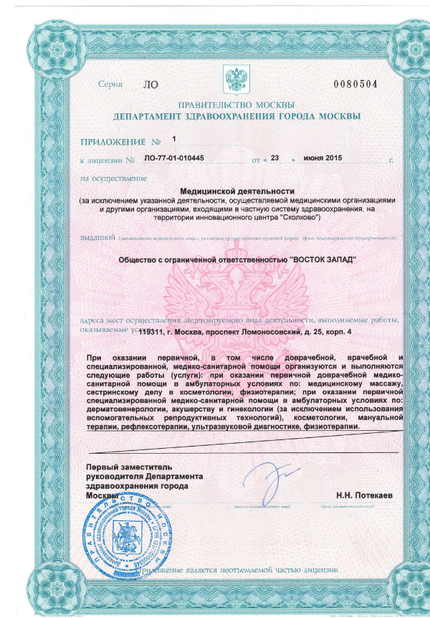 Лицензия или сертификат