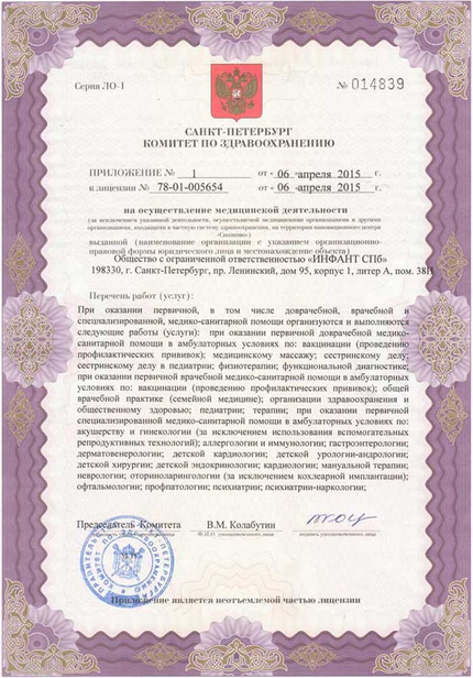 Лицензия или сертификат